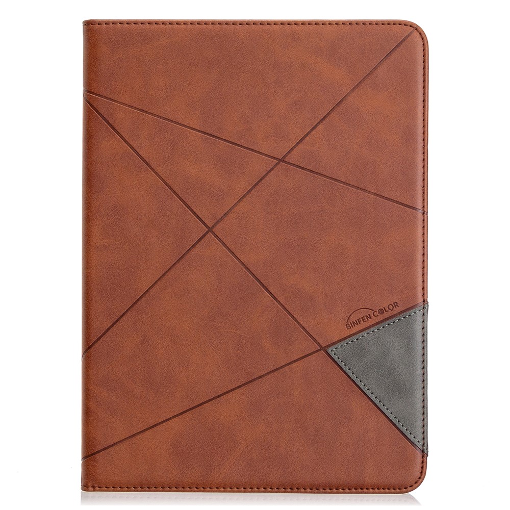 Geometric Pattern Wake/Sleep Leather Stand Case for iPad Pro 11-inch (2020)/(2018) - Coffee-2