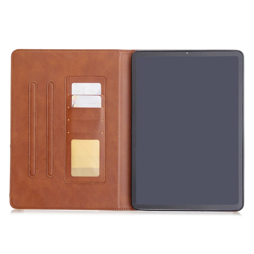 Geometric Pattern Wake/Sleep Leather Stand Case for iPad Pro 11-inch (2020)/(2018) - Coffee-4