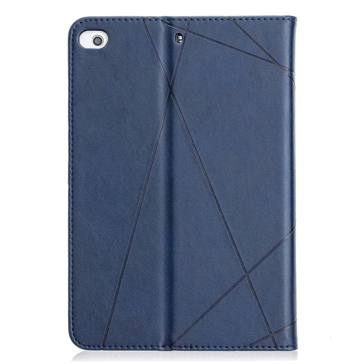 Geometric Pattern Leather Wake/Sleep Tablet Shell for iPad mini (2019) 7.9 inch/mini 4/3/2/1 - Blue-3