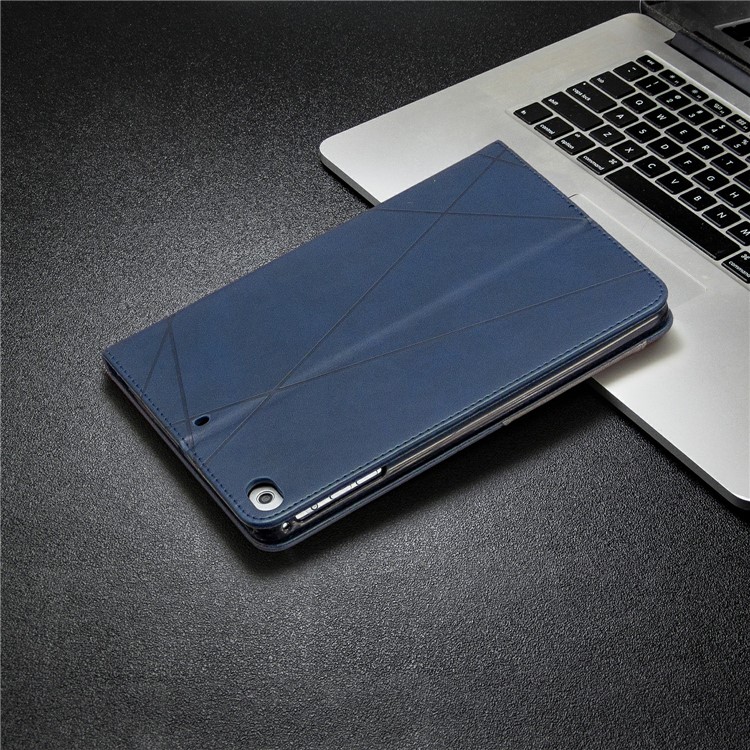 Geometric Pattern Leather Wake/Sleep Tablet Shell for iPad mini (2019) 7.9 inch/mini 4/3/2/1 - Blue-8