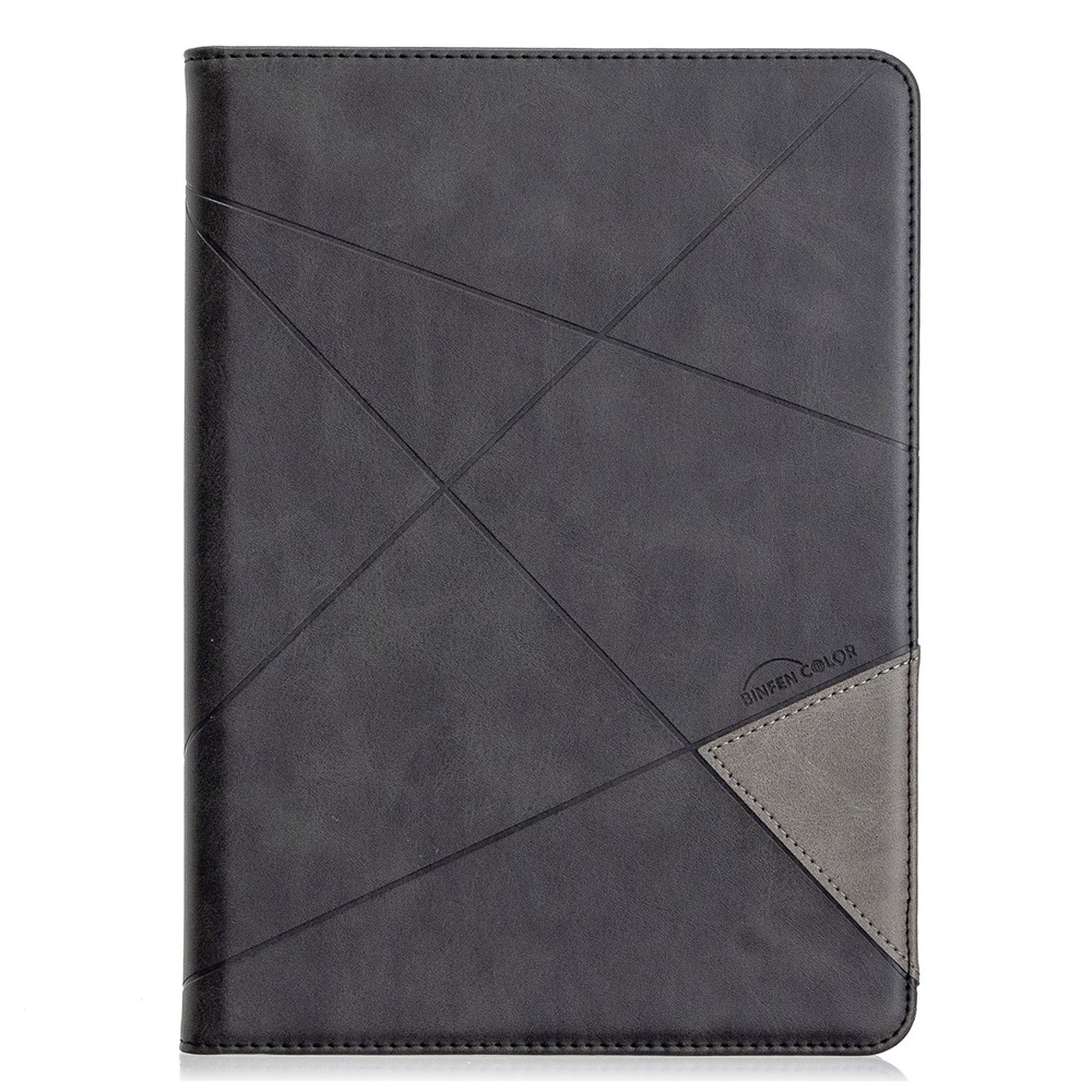 Geometric Pattern Stand Leather Smart Case for iPad Air 2/Air (2013)/iPad 9.7-inch (2018)/(2017)/Pro 9.7 inch (2016) - Black-2