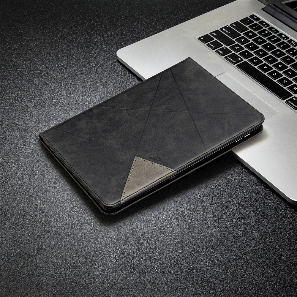 Geometric Pattern Stand Leather Smart Case for iPad Air 2/Air (2013)/iPad 9.7-inch (2018)/(2017)/Pro 9.7 inch (2016) - Black-7
