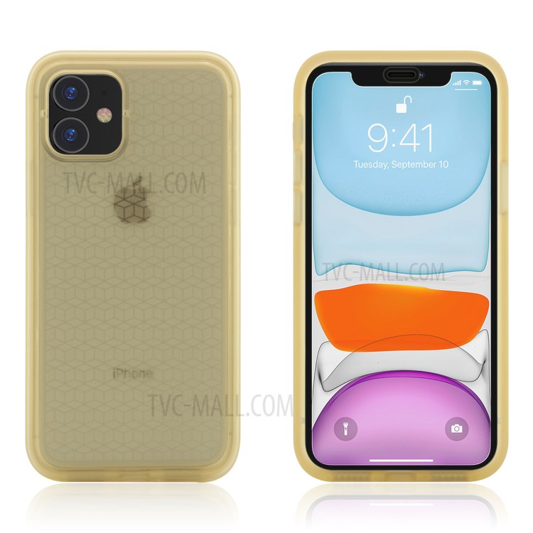 For iPhone 11 6.1-inch Waterproof PC + TPU Protector Case - Brown-1