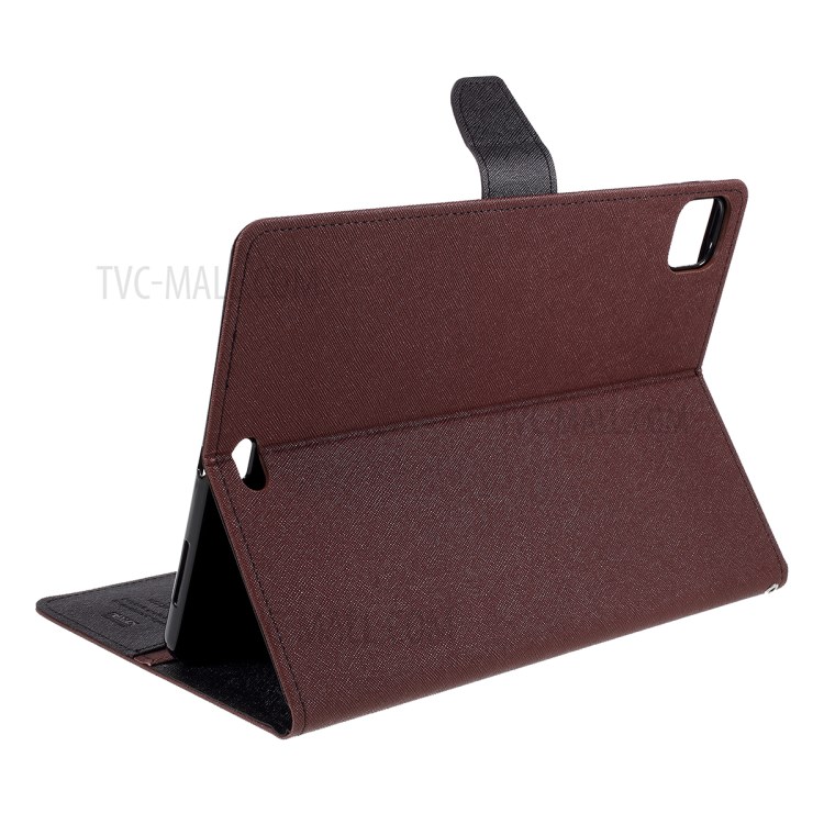 MERCURY GOOSPERY Diary Leather Unique Cover for iPad Pro 11-inch (2020)/(2018) - Brown-5