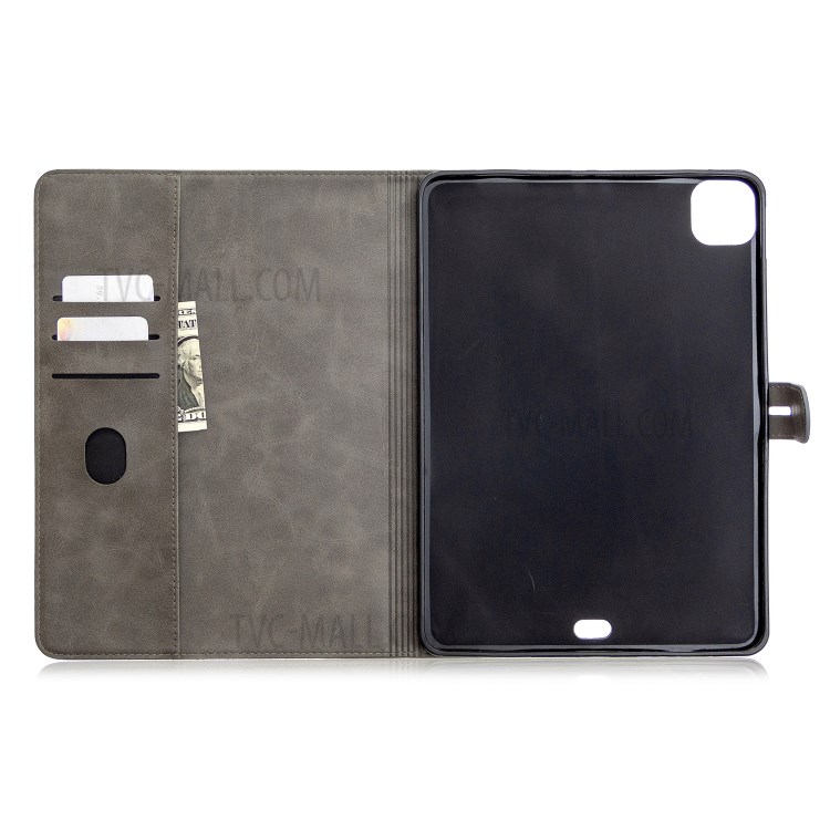 Leather with Stand Case with Wallet Shell for iPad Pro 11-inch (2020)/(2018) - Grey-10