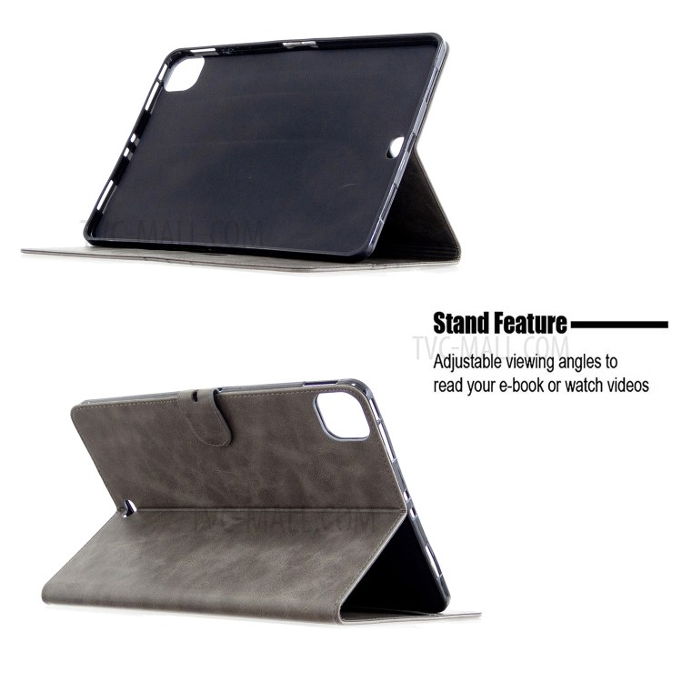 Leather with Stand Case with Wallet Shell for iPad Pro 11-inch (2020)/(2018) - Grey-5