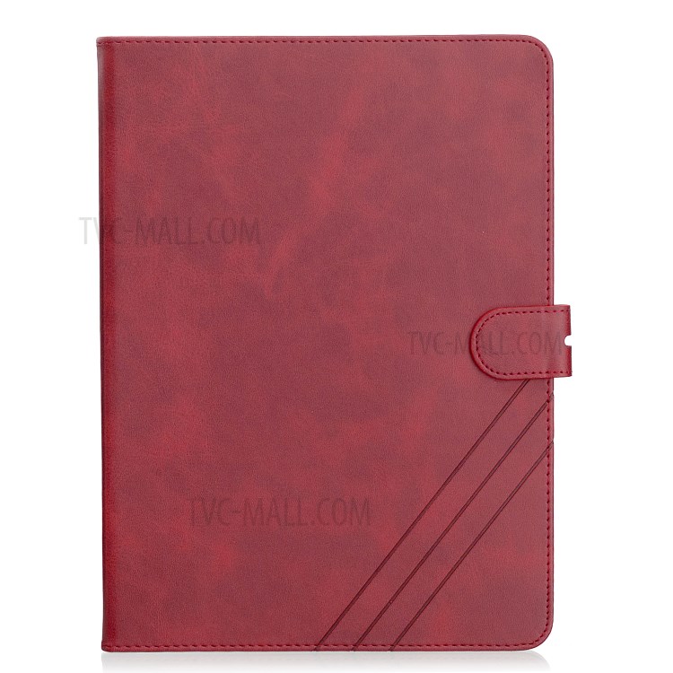 Leather with Stand Case with Wallet Shell for iPad Pro 11-inch (2020)/(2018) - Red-2