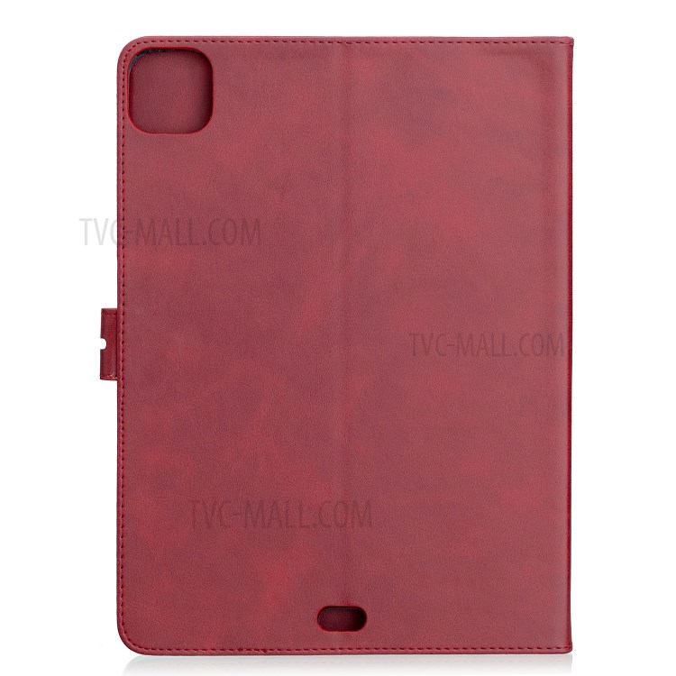 Leather with Stand Case with Wallet Shell for iPad Pro 11-inch (2020)/(2018) - Red-3
