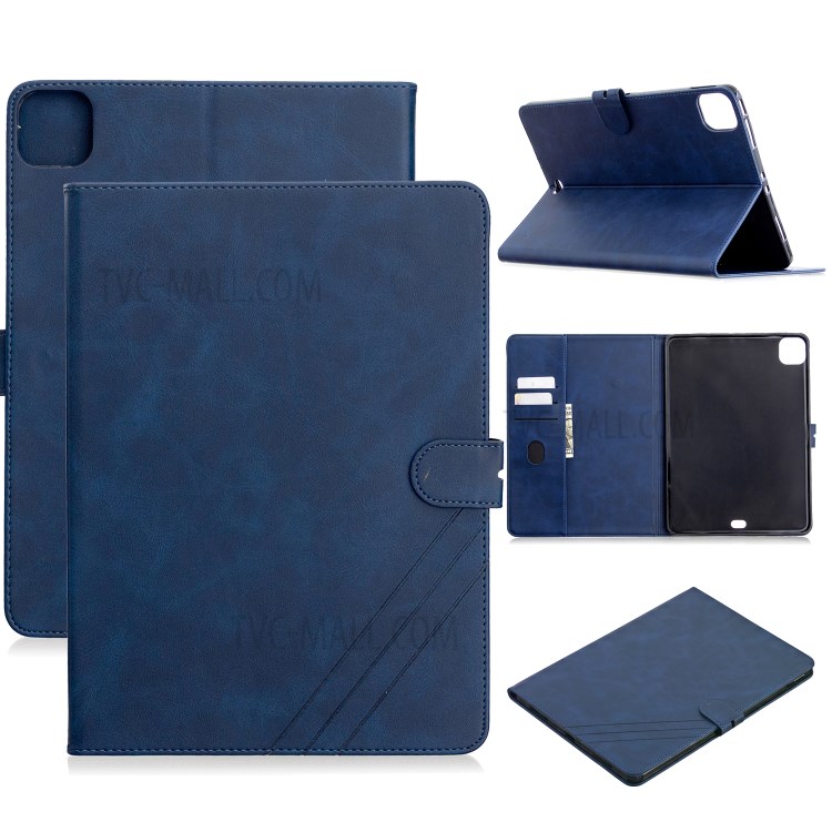Leather with Stand Case with Wallet Shell for iPad Pro 11-inch (2020)/(2018) - Blue-1