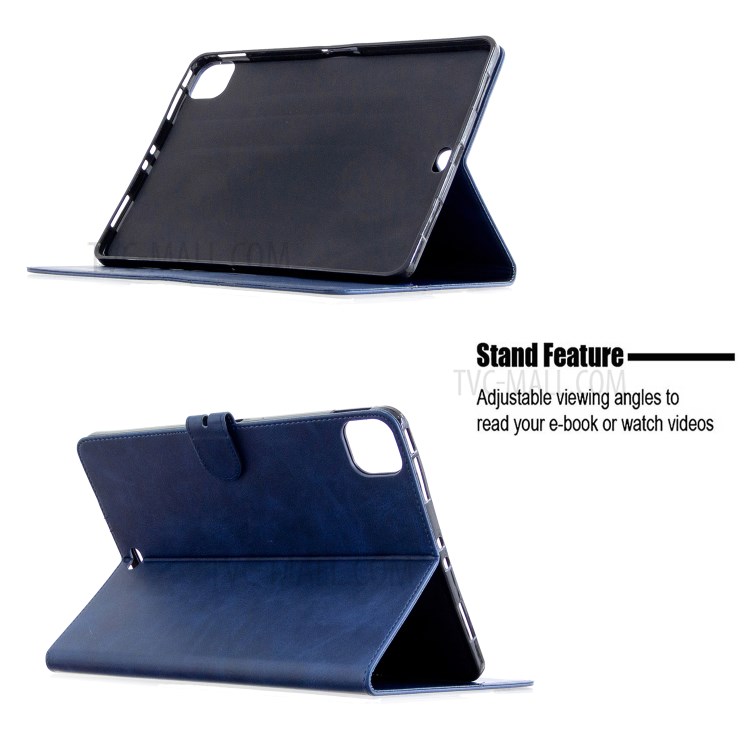 Leather with Stand Case with Wallet Shell for iPad Pro 11-inch (2020)/(2018) - Blue-5