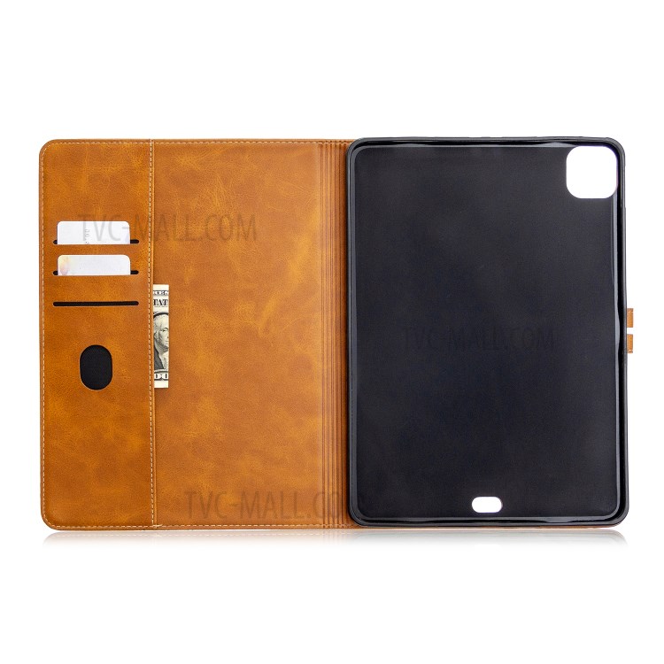 Leather with Stand Case with Wallet Shell for iPad Pro 11-inch (2020)/(2018) - Brown-10