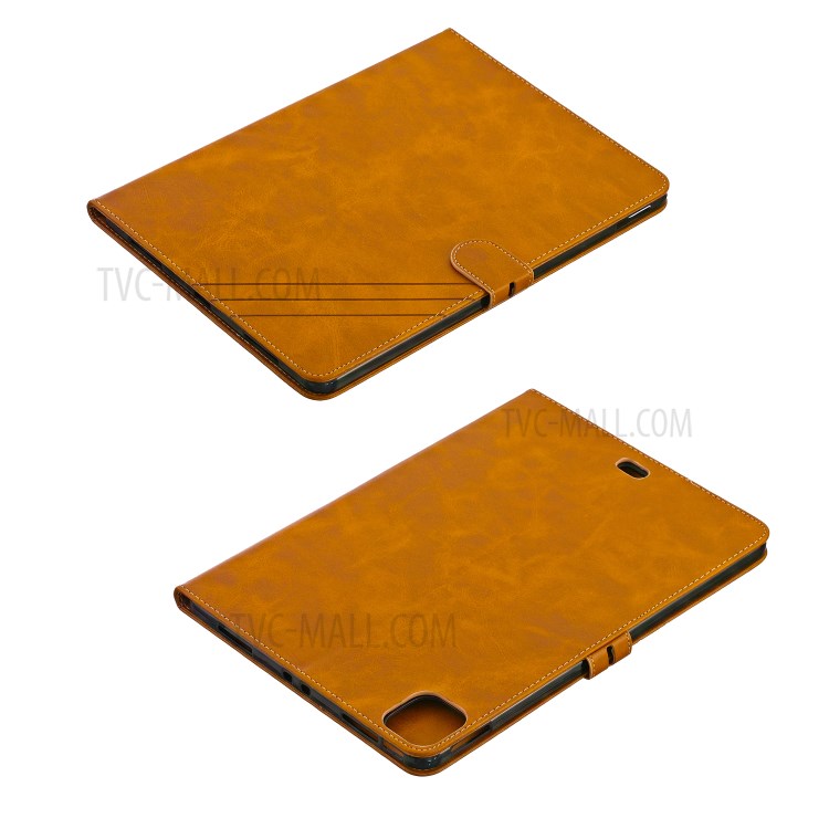 Leather with Stand Case with Wallet Shell for iPad Pro 11-inch (2020)/(2018) - Brown-4