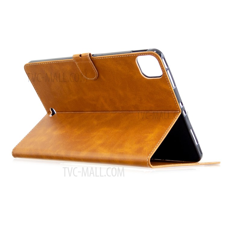 Leather with Stand Case with Wallet Shell for iPad Pro 11-inch (2020)/(2018) - Brown-6