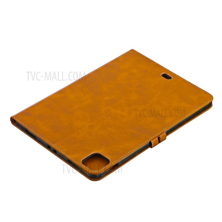 Leather with Stand Case with Wallet Shell for iPad Pro 11-inch (2020)/(2018) - Brown-9