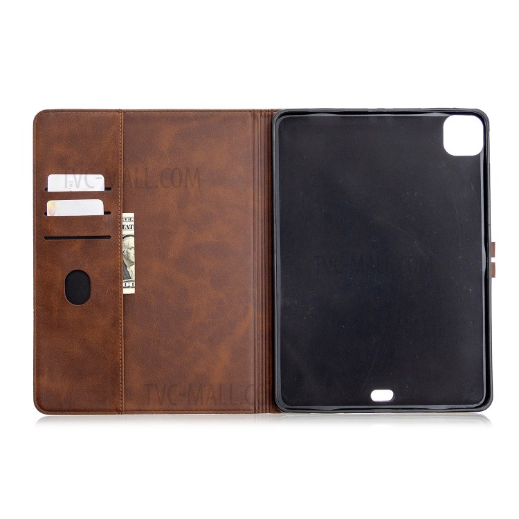 Leather with Stand Case with Wallet Shell for iPad Pro 11-inch (2020)/(2018) - Coffee-10