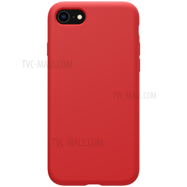NILLKIN Flex Pure Series Liquid Silicone Mobile Case for iPhone SE (2nd Generation)/8/7 - Red