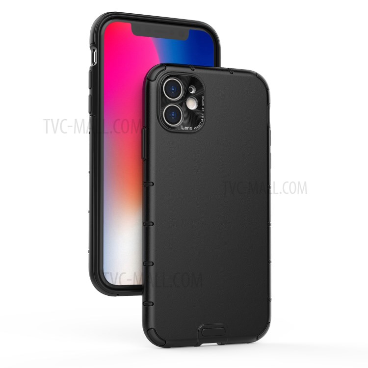 PC + TPU Hybrid Phone Case for iPhone 11 6.1 inch - Black-1