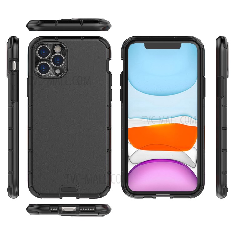 Qualité Plastique + Étui De Téléphone TPU Pour IPhone 11 Pro 5,8 Pouces - Noir-3