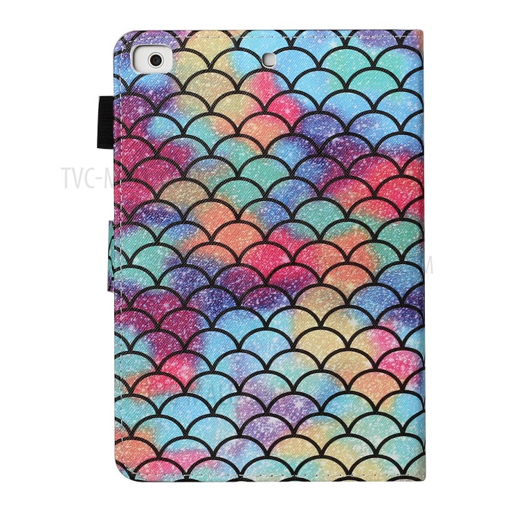 Pattern Printing Multi-angle Stand Leather Card Slot Tablet Shell for iPad Mini 1/2/3/4/Mini (2019) 7.9 inch - Fish Scale-3