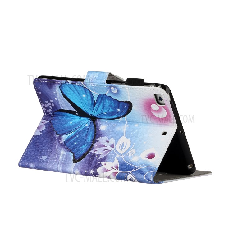 Pattern Printing Multi-angle Stand Leather Card Slot Tablet Shell for iPad Mini 1/2/3/4/Mini (2019) 7.9 inch - Butterfly-4