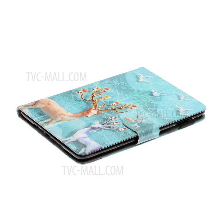 Pattern Printing Multi-angle Stand Leather Card Slot Tablet Shell for iPad Mini 1/2/3/4/Mini (2019) 7.9 inch - Elk-5