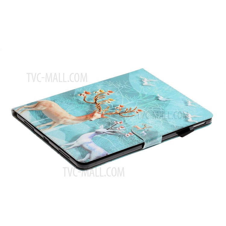 Pattern Printing Multi-angle Stand Leather Card Slot Tablet Case for iPad Pro 11-inch (2020)/(2018) - Elk-5