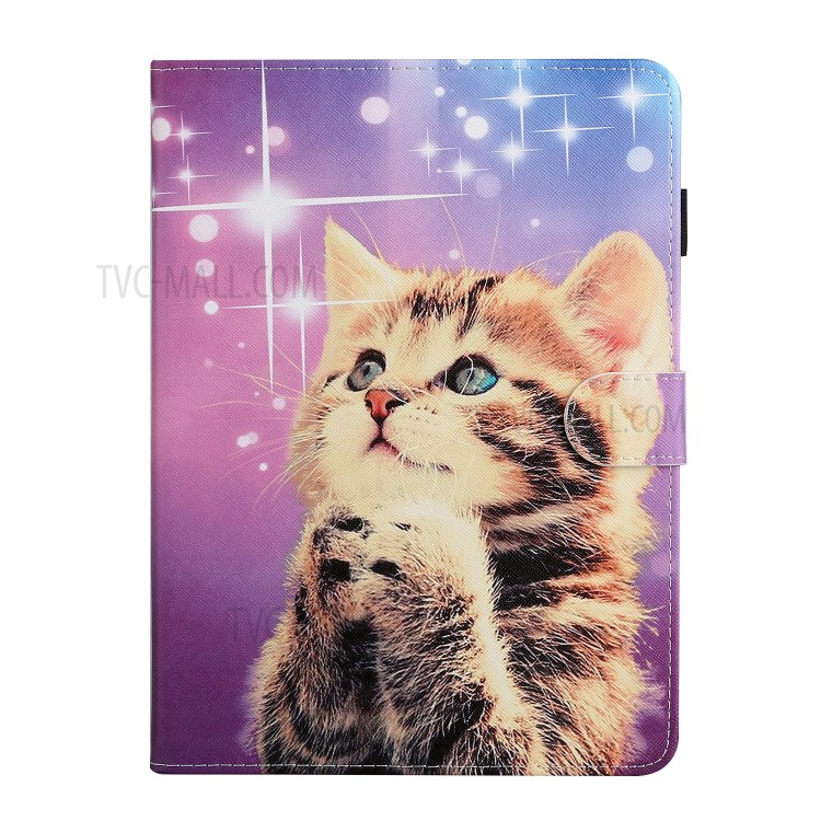 Pattern Printing Multi-angle Stand Leather Card Slot Tablet Case for iPad Pro 11-inch (2020)/(2018) - Cat-2