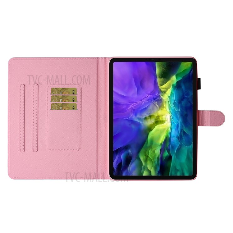 Pattern Printing Multi-angle Stand Leather Card Slot Tablet Case for iPad Pro 11-inch (2020)/(2018) - Cat-8