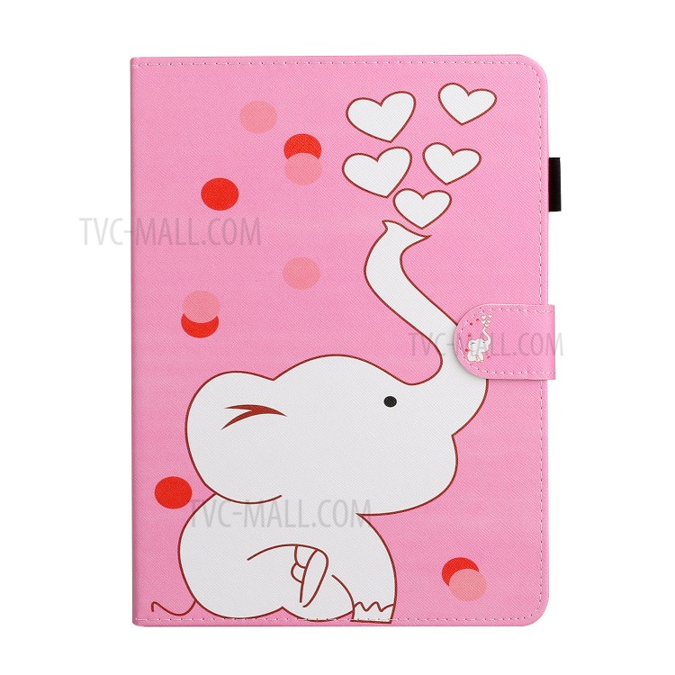 Pattern Printing Multi-angle Stand Leather Card Slot Tablet Case for iPad Pro 11-inch (2020)/(2018) - Elephant-2