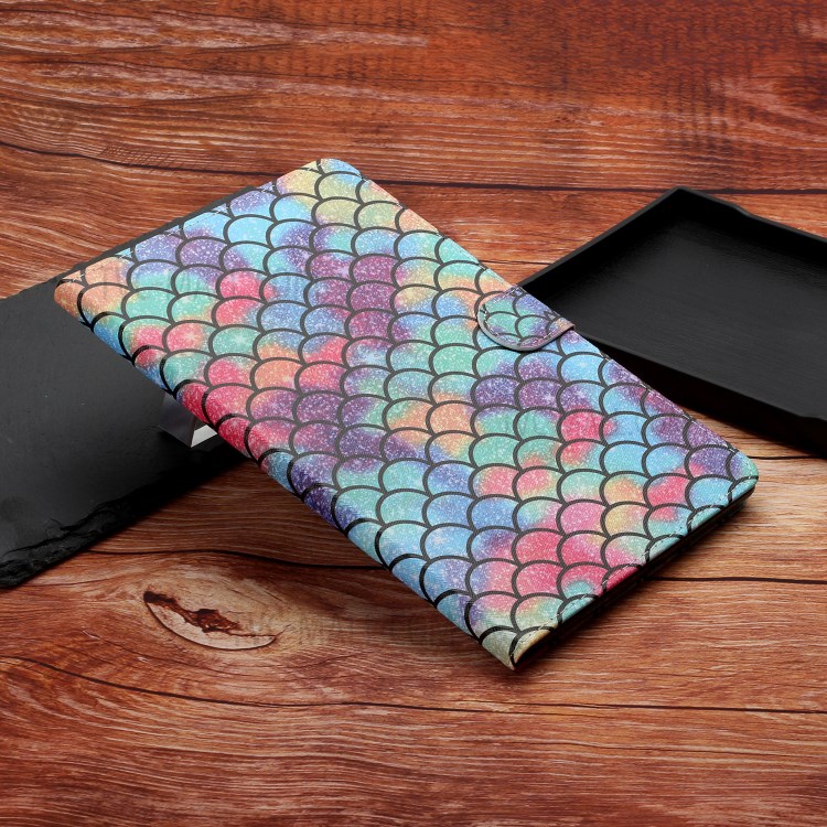Pattern Printing PU Leather Card Holder Stand Tablet Cover for iPad 9.7-inch (2018)/(2017) / iPad Air 2 / iPad Air (2013) - Colorized Balls-7
