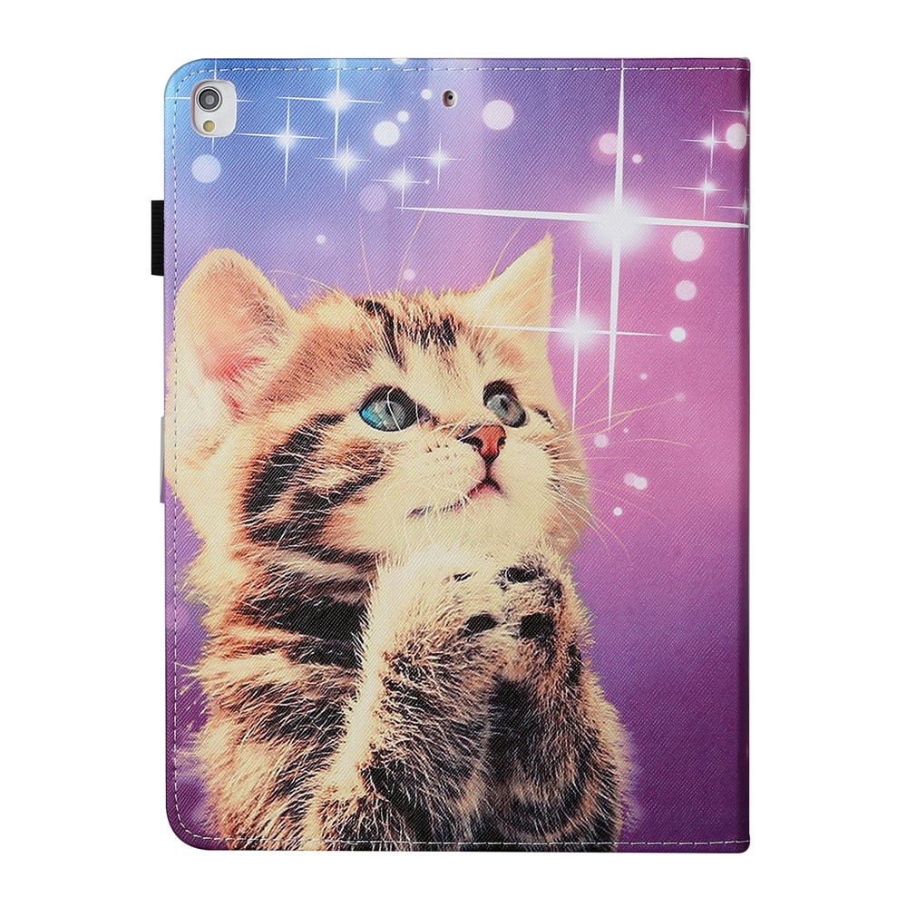 Pattern Printing PU Leather Card Holder Stand Tablet Cover for iPad 10.2 (2019) / iPad Air 10.5-inch (2019) - Cat-3