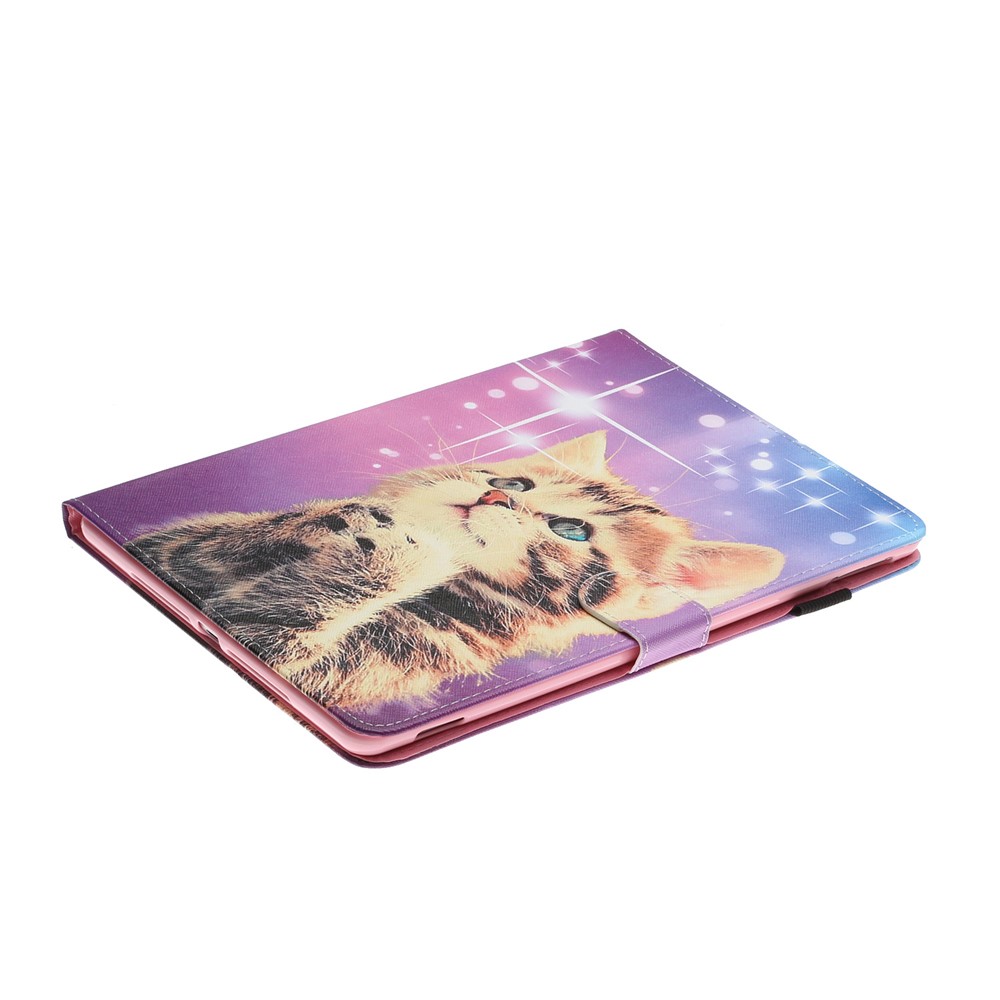 Pattern Printing PU Leather Card Holder Stand Tablet Cover for iPad 10.2 (2019) / iPad Air 10.5-inch (2019) - Cat-5