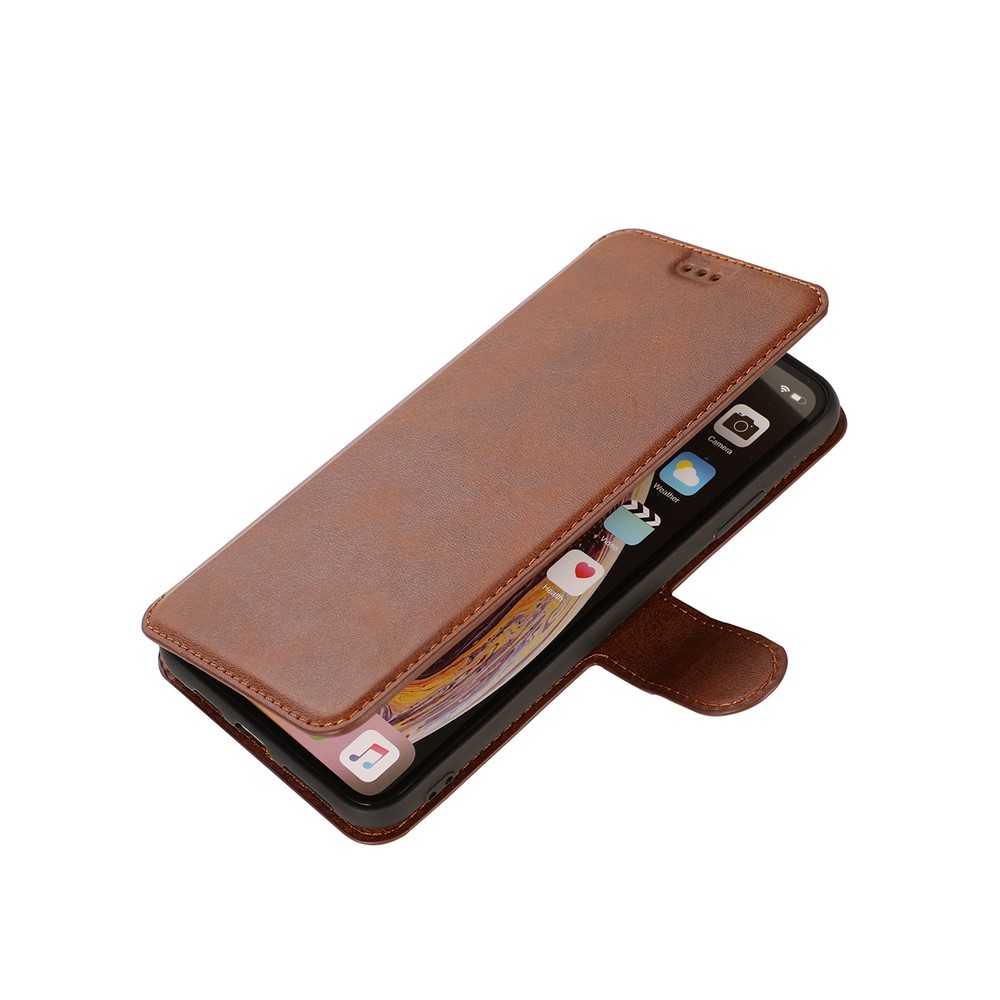 PU Leather + TPU Wallet Stand Phone Cover for iPhone SE (2nd Generation)/8/7 - Brown-8