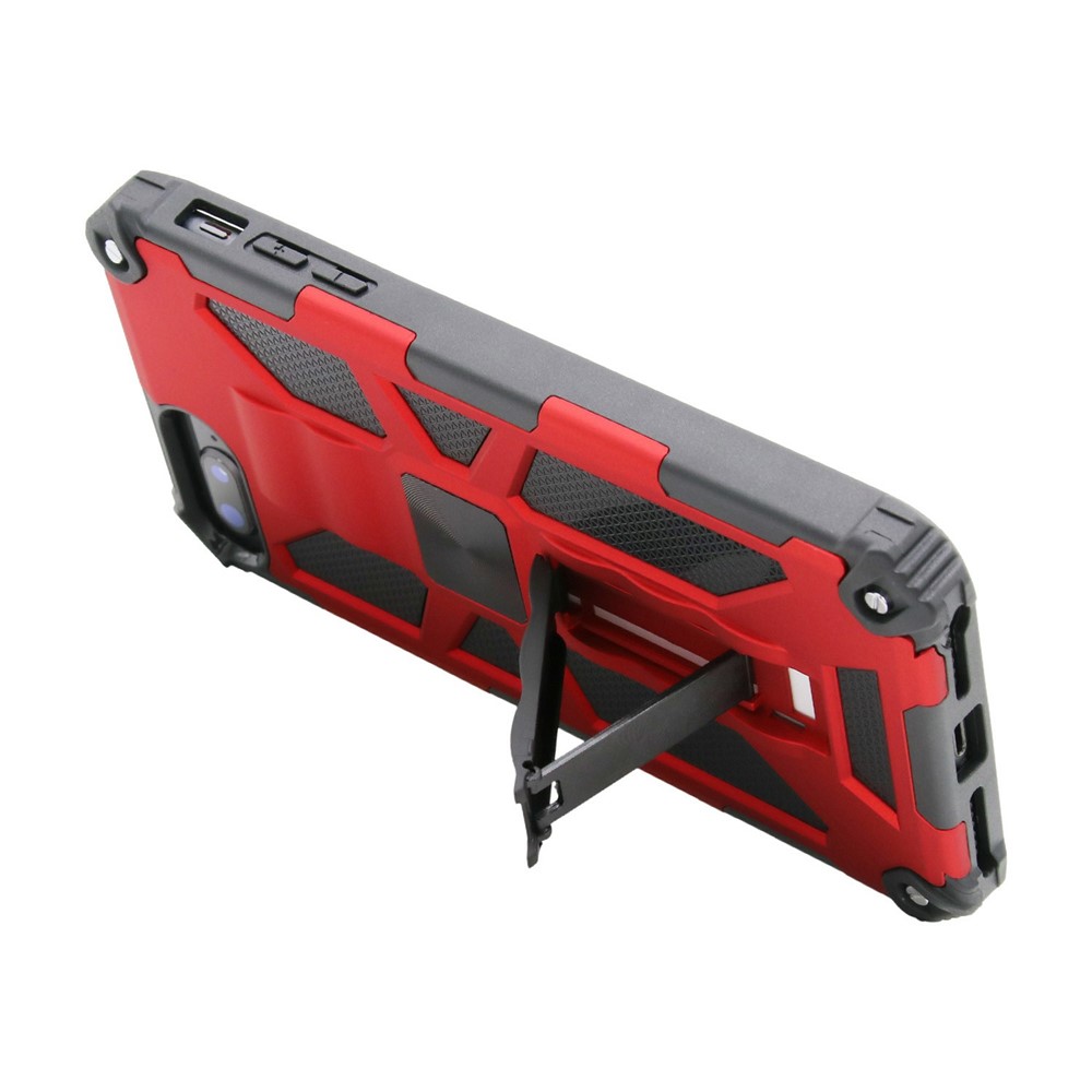 Kickstand Armor Dropproof PC TPU Hybrid Case with Magnetic Metal Sheet for iPhone 6 Plus / 7 Plus / 8 Plus 5.5-inch - Red-2