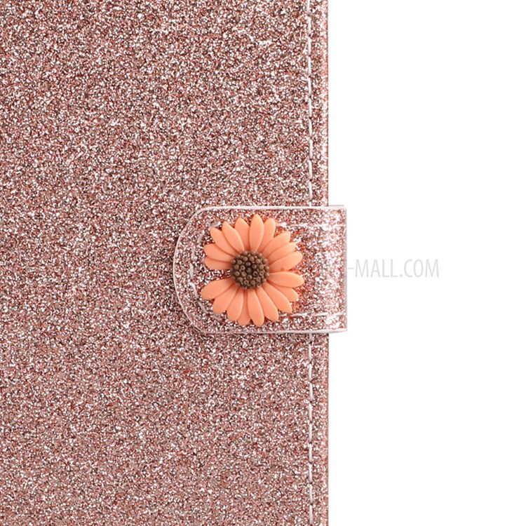 Daisy Decor Sparkling Leather Case Card Holder for Apple iPhone 11 6.1 inch - Gold-4
