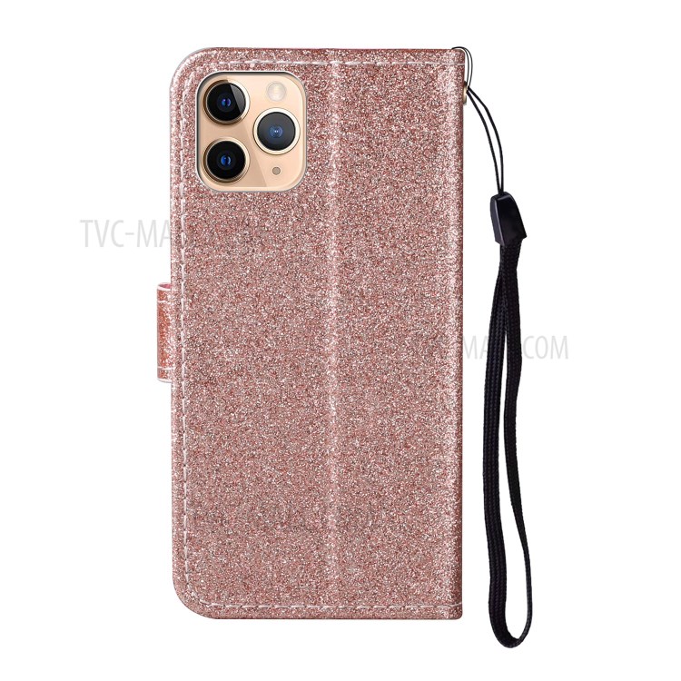 Daisy Decor Sparkling Card Holder Leather Case for Apple iPhone 11 Pro 5.8 inch - Gold-3
