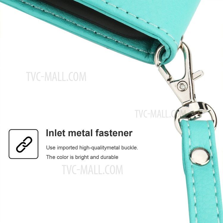 Microfiber Leather Zipper Pocket Wallet Case for Apple iPhone 11 6.1 inch - Green-5