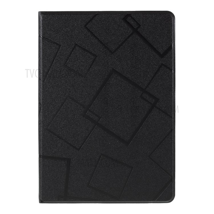 Square Pattern Stand Case for iPad 9.7 9.7-inch (2017)/(2018)/Pro 9.7/Air(2013)/Air 2 - Black-1