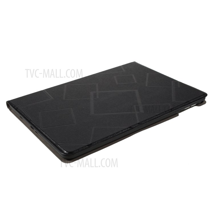 Square Pattern Stand Case for iPad 9.7 9.7-inch (2017)/(2018)/Pro 9.7/Air(2013)/Air 2 - Black-5