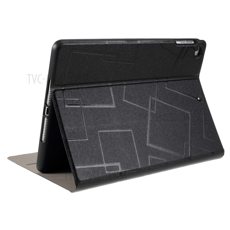 Square Pattern Stand Case for iPad 9.7 9.7-inch (2017)/(2018)/Pro 9.7/Air(2013)/Air 2 - Black-6