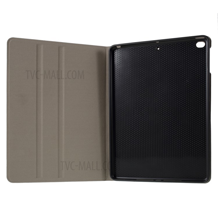Square Pattern Stand Case for iPad 9.7 9.7-inch (2017)/(2018)/Pro 9.7/Air(2013)/Air 2 - Black-8