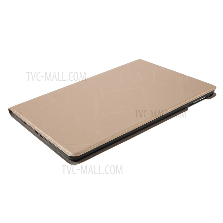 Square Pattern Stand Case for iPad 9.7 9.7-inch (2017)/(2018)/Pro 9.7/Air(2013)/Air 2 - Gold-4