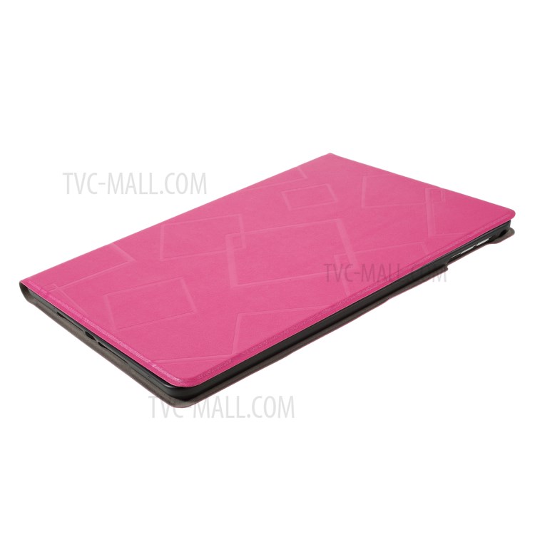 Square Pattern Stand Case for iPad 9.7 9.7-inch (2017)/(2018)/Pro 9.7/Air(2013)/Air 2 - Rose-4