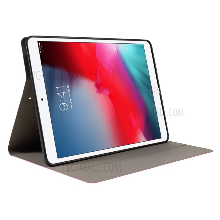 Square Pattern Stand Case for iPad 9.7 9.7-inch (2017)/(2018)/Pro 9.7/Air(2013)/Air 2 - Rose-6