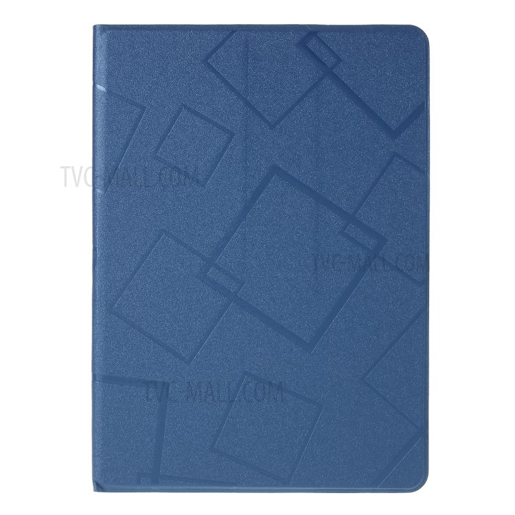 Square Pattern Stand Case for iPad 9.7 9.7-inch (2017)/(2018)/Pro 9.7/Air(2013)/Air 2 - Blue-1