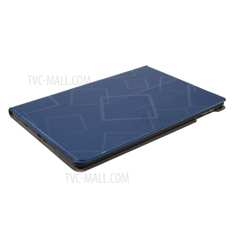 Square Pattern Stand Case for iPad 9.7 9.7-inch (2017)/(2018)/Pro 9.7/Air(2013)/Air 2 - Blue-4