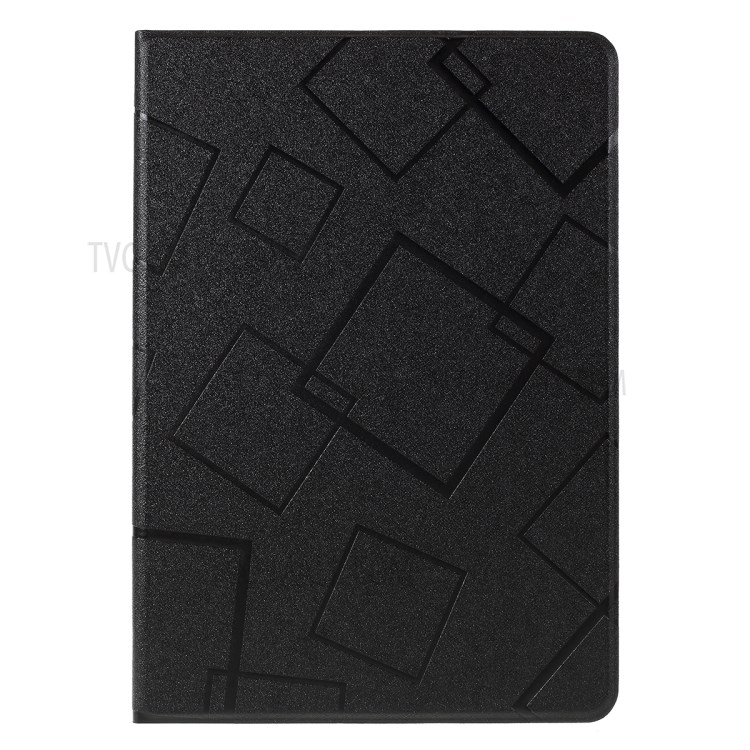 Square Pattern Stand Protective Case for iPad 10.2 (2019) - Black-1