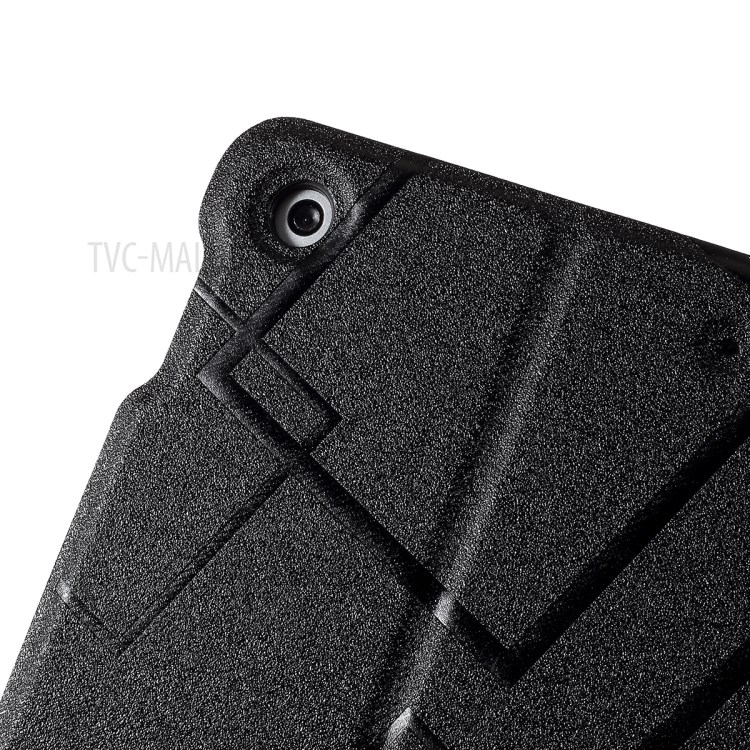 Square Pattern Stand Protective Case for iPad 10.2 (2019) - Black-4