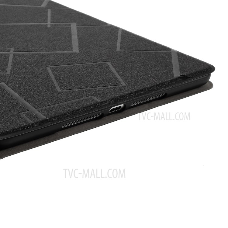 Square Pattern Stand Protective Case for iPad 10.2 (2019) - Black-6