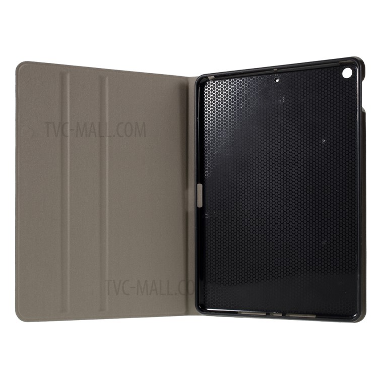 Square Pattern Stand Protective Case for iPad 10.2 (2019) - Black-9
